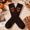 Personalized Name Scary Pumpkin Face Embroidered Socks, Personalized Halloween Gift HA75 919152