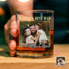 Custom Photo And Name World's Best Dad Whiskey Glass Father’s Day Gift TH10 169847