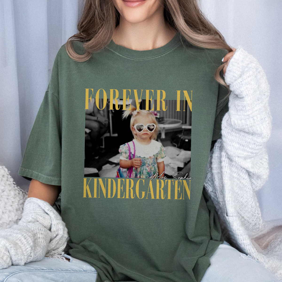 Custom Photo Forever In Kindergarten Comfort Shirt CH07 911920