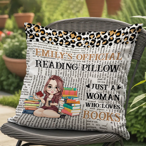 Just A Girl Who Loves Book Pillow Personalized Gift For Book Lovers, Bookworm HO82 894436