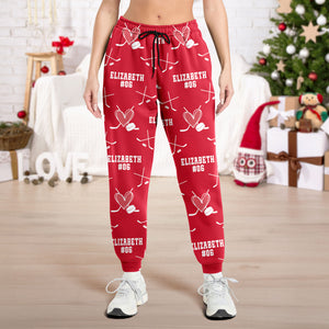 Personalized Christmas Hockey Sweatpants Gift For Hockey Lovers HO82 900092