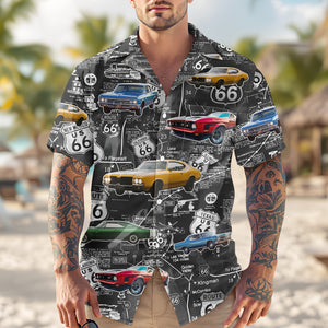 Custom Car Photo Retro Style Hawaiian Shirt HO82 894430