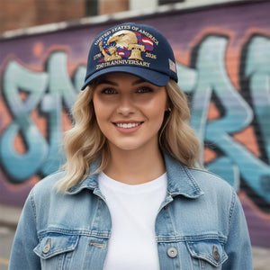 Bald Eagle United States Of America 250th Anniversary Embroidered Cap LM32 897757