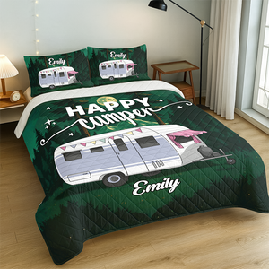Life Is Better At The Campsite Personalized Quilt Bedding Set LM32 897291