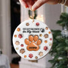 You Left Paw Prints On My Heart 3D Inflated Effect Ceramic Ornament Personalized Gift For Dog Lover HO82 894582