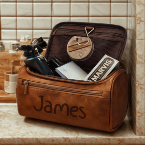 This Grandpa Belongs To Personalized Toiletry Bag With 2 Zip Gift For Grandpa And Dad TH10 894923