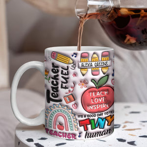 Custom Name Gift For Teacher 3D Inflated Effect Mug TH10 894213