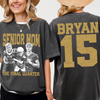 Custom Senior Dad Mom Football Shirt, Personalized Photo Tee with Name & Number Back, The Final Quarter, Class of 2027 Gift HO82 903214