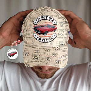 This Is How I Roll - Custom Vehicle Photo Upload Car Route 66 Classic Cap CH07 896384
