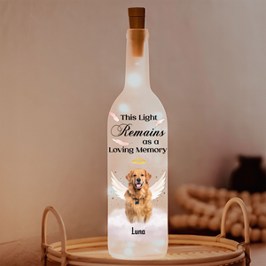 Custom Photo Pets Make Our Lives Whole Bottle Lamp LM32 893221