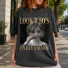 Custom Vintage Photo Look Who's Finally A Senior Class of 2027 Comfort Shirt CH07 180300