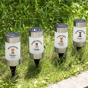 Personalized Clipart This Garden Is Protected By My Dog Solar Garden Light TH10 898035