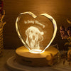 Custom Photo In Loving Memory Memorial Engraved Crystal Photo With Light HA75 898210