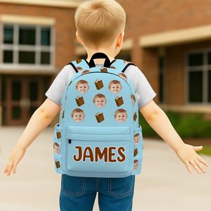 Custom Face Photo With Icon Back To School Gift For Kids LM32 893865