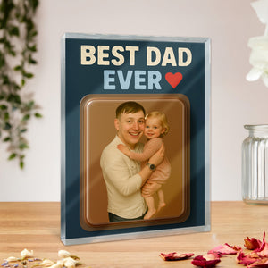 Custom Photo Dad And Kid Action Figure Acrylic Block Plaque, Unique Keepsake HO82 894000