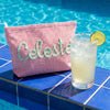 Personalized Name Seersucker Makeup Bag - Gift For Mom, Girlfriend, Women, Summer Gift HO82 902064