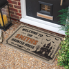 Custom Family Name Haunted House Doormat Halloween Porch Decoration Gift LM32 669577