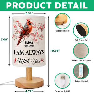 I'm Always With You - Personalized Fabric Lamp TH10 892863