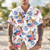 Custom Dog Cat Photo Personalized Patriotic Tropical Hawaiian Shirt 4th Of July Gift CH07 895688
