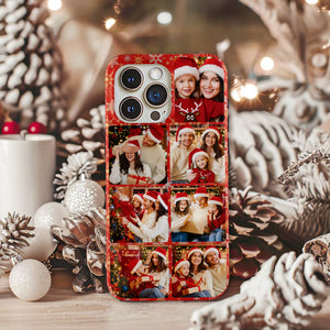 Custom Cute Photo Phone Case Christmas Gift For Family, Couple LM32 895131