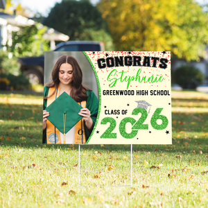 Custom Photo Class of 2025 Personalized Yard Sign Graduation Day Gift CH07 895442