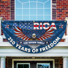 Custom Family Name 250 Years of Freedom America Non-Pleated Fan Flag CH07 910570