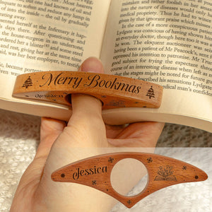 Merry Bookmas - Personalized Book Page Holder Christmas Gift For Book Friends CH07 899554
