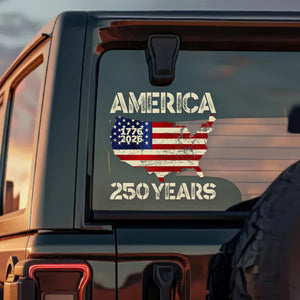 America 1776 - 2026 250 Years Car Window Decal Sticker HA75 898138