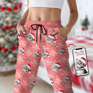 Custom Pet Photo Best Dog Dad Ever Sweatpants For Golf Loving LM32 893939