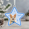 Custom Dog Photo Star Flower Shape Acrylic Ornament, Personalized Pet Keepsake CH07 180400