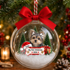 Custom Dog Photo First Christmas 3D Acrylic Ball Ornament CH07 180512