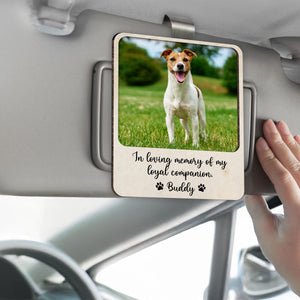 Custom Pet Photo Memorial Car Visor Clip Gift For Pet Lovers TH10 898111