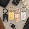 Custom Photo Sketch Metal Keychain - Father's Day Gift For Dad LM32 669125