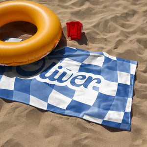 Personalized Vans Checker Pattern In Retro Style Beach Towel HA75 892798