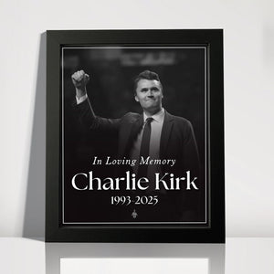 Charlie Kirk Free Speech Hero Picture Frame HO82 65804