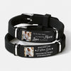 Custom Couple Photo Wristband Bracelet Couple Gift, Anniversary Gift, Meaningful Gift LM32 669637