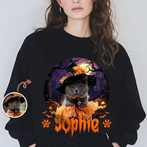 Custom Dog Cat Photo Funny Ghost Halloween Dark Shirt HO82 894978