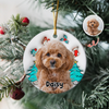 Custom Dog Photo I Am Santa 3D Inflated Effect Ceramic Ornament Personalized Gift For Dog Lovers HO82 894712