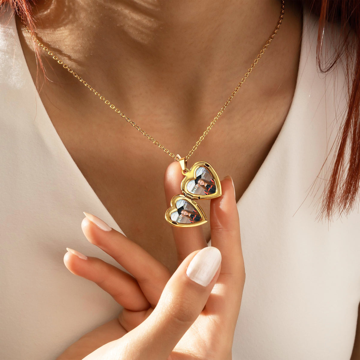 Custom Photo Congratulation Heart Locket Necklace Graduation Gift TH10 898769