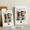Custom Photo Daddy & Me Vertical Rectangle Brick Blocks Father's Day Gift HA75 892384