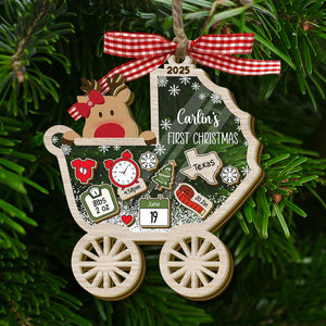 Personalized Baby's First Christmas Shaker Ornament LM32 895801