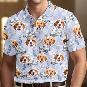 Custom Pet Photo Golf Polo Shirt Gift For Golfer, Golf Lovers, Dog Cat Lovers HO82 900840