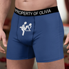 Personalized Funny Property Of Name Boxer Briefs Cheeky Gift for Husband & Boyfriend LM32 669859