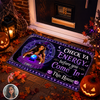 Custom Photo Check Ya Energy Before You Come In This Witch Halloween Welcome Doormat CH07 180176