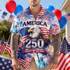 Celebrating 250th Anniversary United States Hawaiian Shirt 4th of July Gift CH07 910406