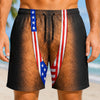 Personalized Funny Hairy American Flag Swim Trunks – Men's Patriotic Beach Shorts TH10 170437