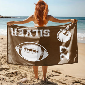 Personalized Athletic Summer Beach Towels For Sport Lovers LM32 893465
