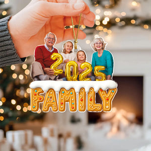 Custom Photo Family Of This Year Christmas Acrylic Ornament HA75 897960