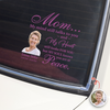 Custom Photo My Mind Still Talks to You Memorial Car Window Decal Sticker HA75 899010
