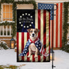 Custom Photo My Dog Loves USA 250 Garden Flag HA75 898906